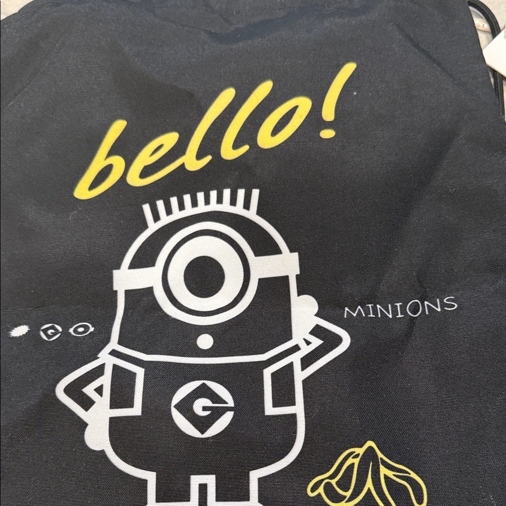 Minions Drawstring Backpack Set - Black And Blue - image 3